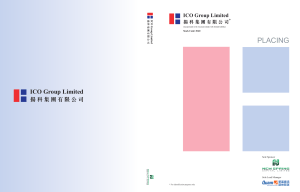 placing - ICO Group Limited