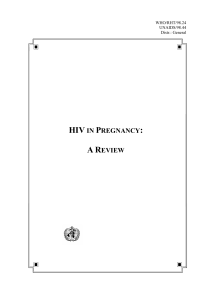 HIV in Pregnancy : a review