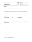 Cell Signaling - Iowa State University