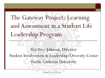 Learning and Assessment in a Student Life Leadership Program