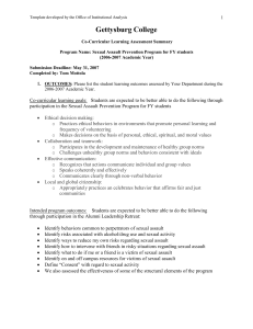 Co-Curricular Learning Assessment Summary