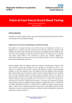 Point-of-Care Faecal Occult Blood Testing - NIHR-DEC