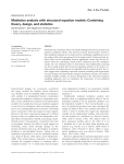 Mediation analysis with structural equation models: Combining