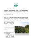 Sustainable Land Management and Agriculture