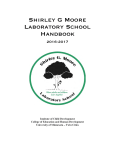 Shirley G Moore Laboratory School Handbook