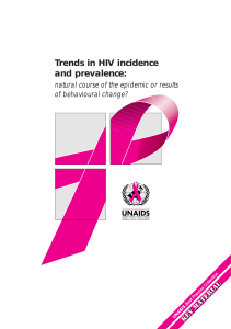 Trends in HIV incidence and prevalence