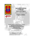 EMERGENCY MEDICAL TECHNICIAN Education Program Program