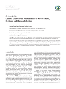 General Overview on Nontuberculous Mycobacteria, Biofilms, and