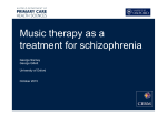 Music therapy as a treatment for schizophrenia