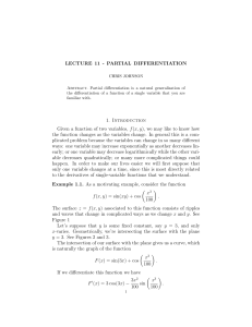 Partial derivatives