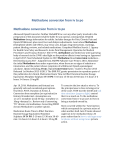 Methadone conversion from iv to po