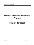 Medical Laboratory Technology Program Student Handbook