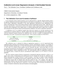 Calibration and Linear Regression Analysis: A