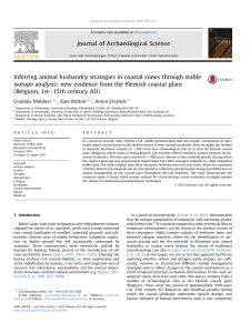 Inferring animal husbandry strategies in coastal zones through