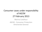 Consumer cases under responsibility of the AGCM