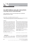 Are ACE inhibitors realy safe in the patients receiving venom