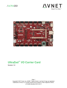 UltraZed I/O Carrier Card