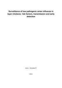 Surveillance of low pathogenic avian influenza in layer chickens