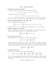 Note 5. Surface Integrals • Parametric equations of surfaces A