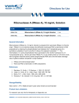 Directions for Use Ribonuclease A (RNase A), 10 mg/mL