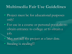 Oral Presentation Tips and Multimedia Fair Use Guidelines