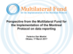 Perspective from the Multilateral Fund for the Implementation of the