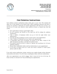 Oral Sedation Instructions - Endodontics and Periodontics Carrollton