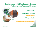Performance of RDMA-Capable Storage Protocols on Wide
