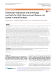 Dimension reduction and shrinkage methods for high dimensional