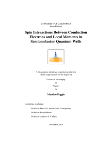 Spin Interactions Between Conduction Electrons and