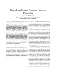 Using Loss Pairs to Discover Network Properties