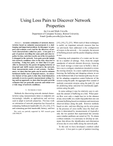 Using Loss Pairs to Discover Network Properties