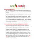 what is onematch stem cell and marrow network?