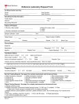 Reference Laboratory Request Form