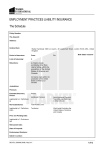 EMPLOYMENT PRACTICES LIABILITY INSURANCE The Schedule