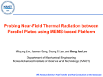 Probing Near-Field Thermal Radiation between Parallel Plates