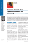 Respiratory disease in sheep 1. Differential diagnosis and