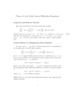 Theory of n-th Order Linear Differential Equations