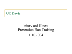 Injury Illness Prevention Plan Training-UCD