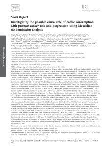 Investigating the possible causal role of coffee consumption with