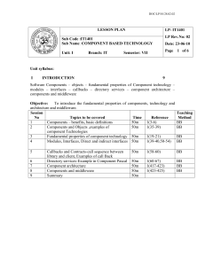 ii. java based component technologies 9