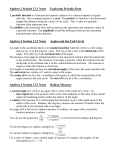 Algebra 2 Section 13.1 Notes Exploring Periodic Data