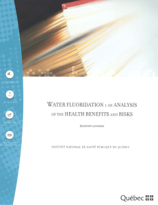 Water fluoridation : an analyses of the health benefits and