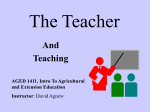 The Teacher - AState.edu