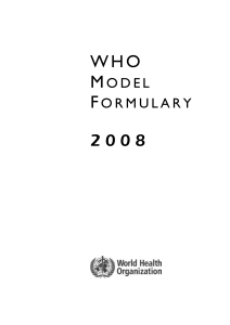 model formulary - World Health Organization