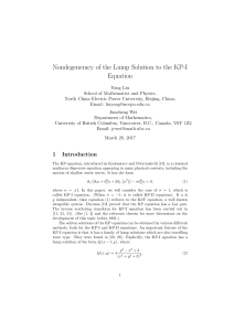 Nondegeneracy of the Lump Solution to the KP-I Equation