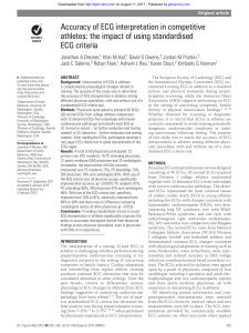 Accuracy of ECG interpretation in competitive athletes: the impact of