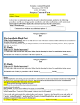 Surgery Consent Form Pre-Anesthetic Blood Test IV Fluids IV Fluids