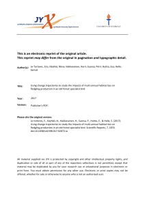 Using change trajectories to study the impacts of multi-annual