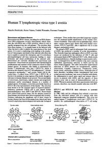 Human T lymphotropic virus type 1 uveitis